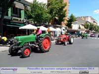 Tractores a su paso por calle Toledo