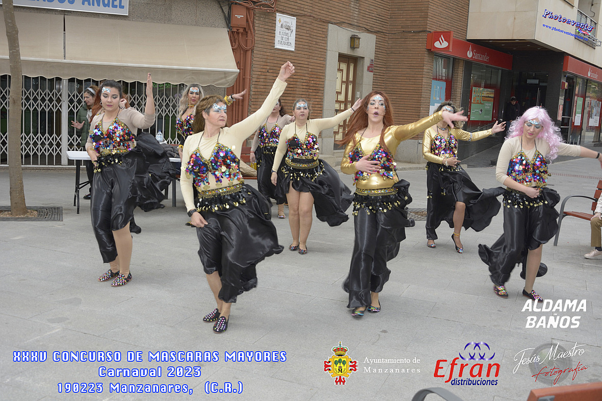 XXXV  Concurso de Mascaras Mayores con motivo del Carnaval 2023 en Manzanares