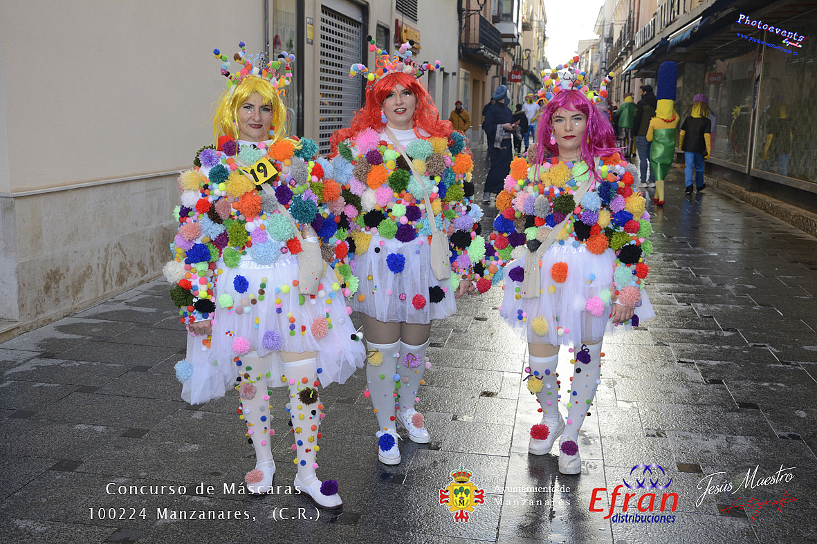 Concurso de Mascaras con motivo de los Carnavales 2024 en Manzanares 