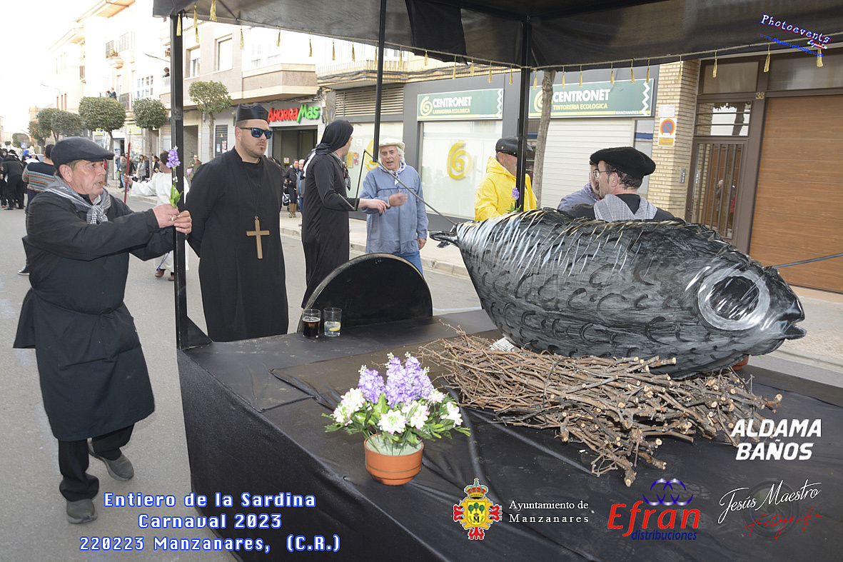 Entierro de la sardina con motivo del Carnaval 2023 en Manzanares