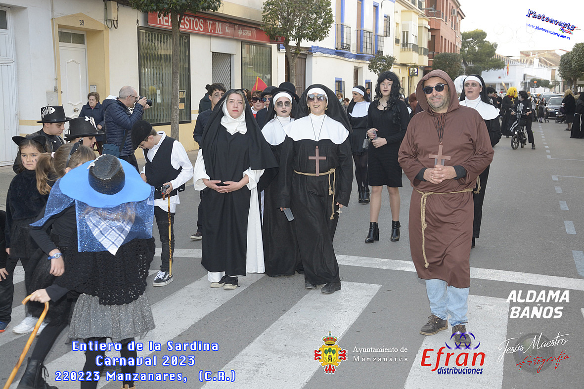 Entierro de la sardina con motivo del Carnaval 2023 en Manzanares