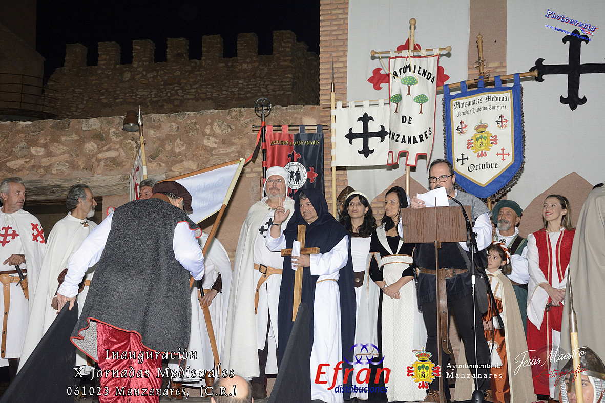 Inauguración de las X Jornadas Medievales 2023 en Manzanares