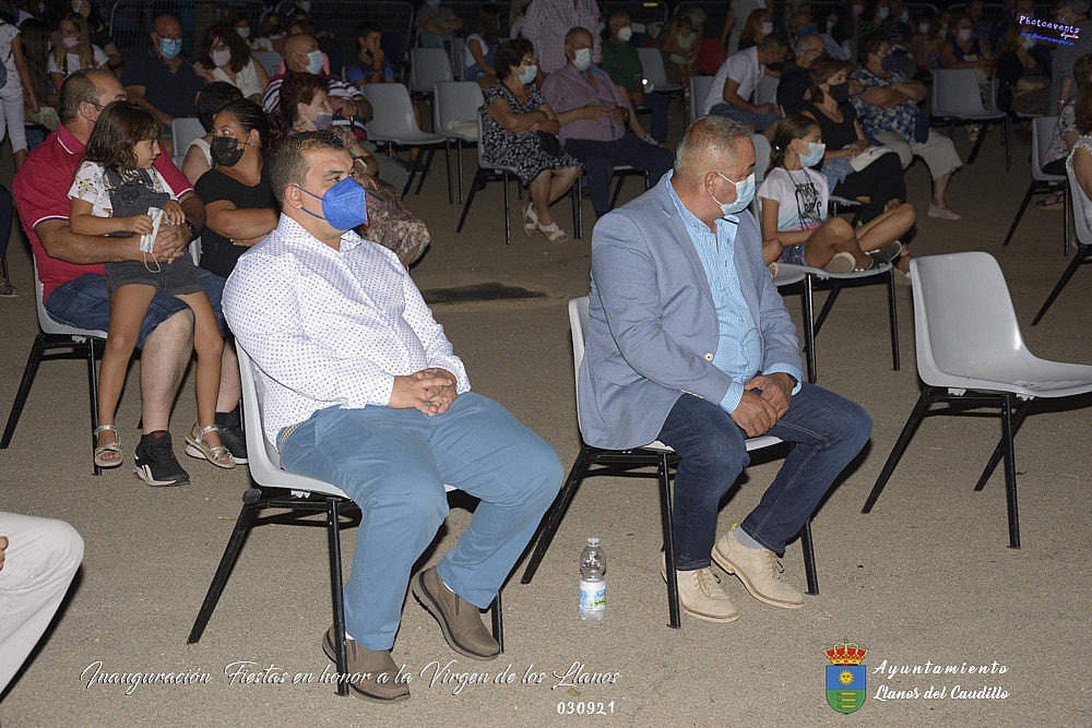 Inauguración y pregón fiestas patronales 2021, Llanos del Caudillo