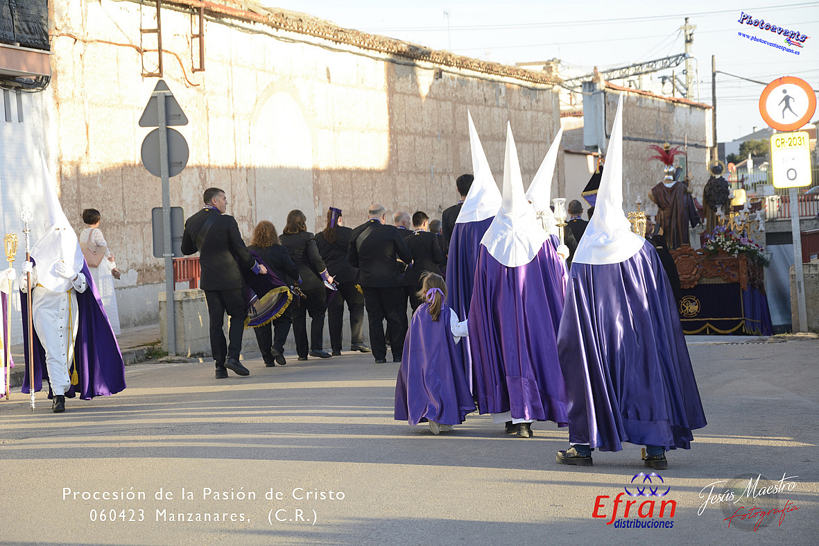 Procesión de la Pasión de Cristo en la Semana Santa de Manzanares, C.R. 060423