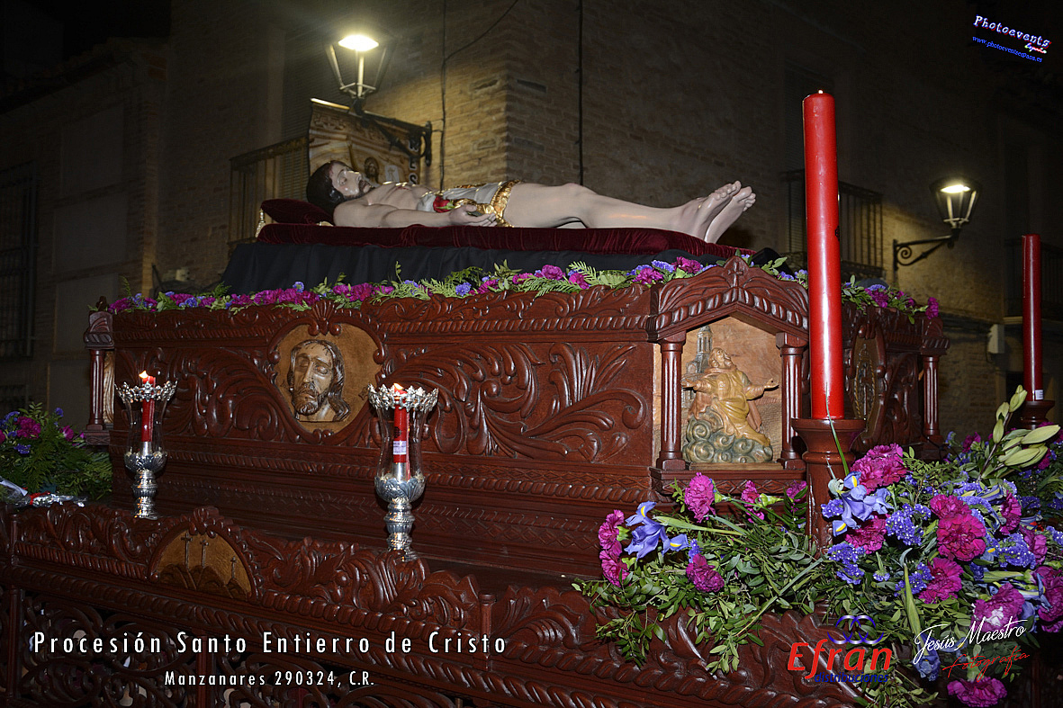 Procesión del Santo entierro de Cristo 2024 en Manzanares