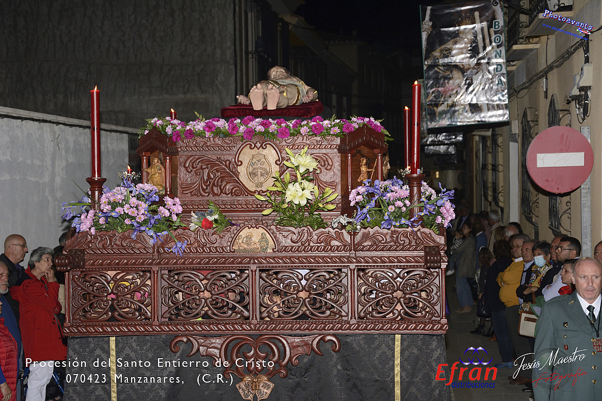 Procesión del Santo Entierro de Cristo en la Semana Santa de Manzanares , C.R. 070423