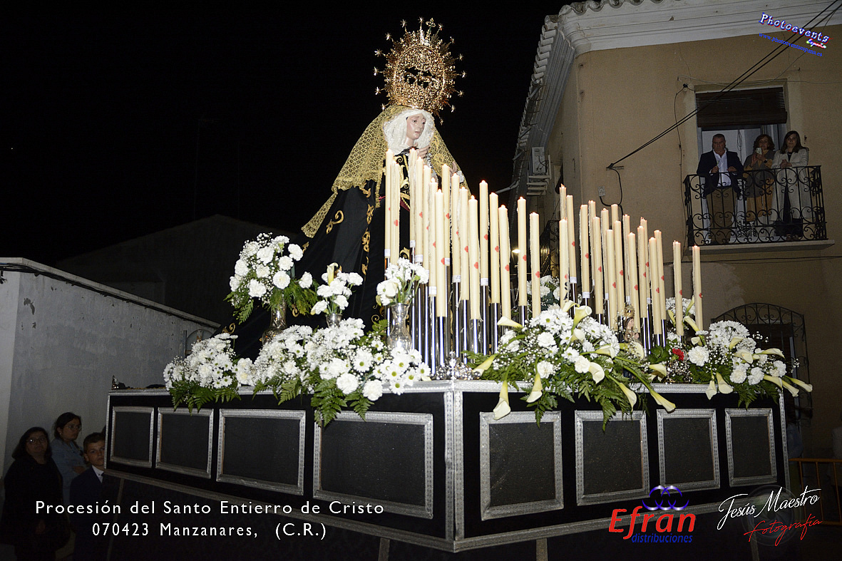 Procesión del Santo Entierro de Cristo en la Semana Santa de Manzanares , C.R. 070423