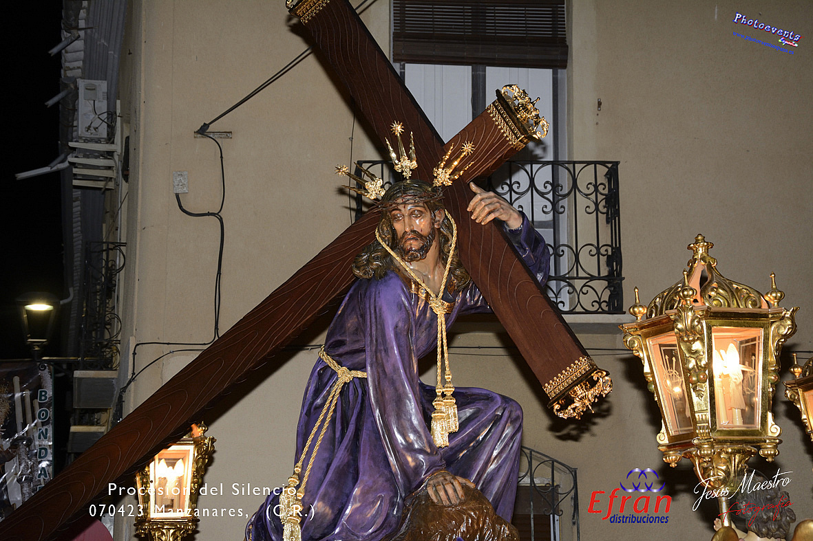 Procesión del silencio en la Semana Santa de Manzanares , C.R. 070423