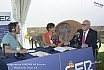 Visita de Exposiotores, Stand y firma en el libro de honor de FERCAM