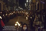Procesión de las antorchas durante las Jornadas de Recreacción histórica de Vva. de los Infantes 