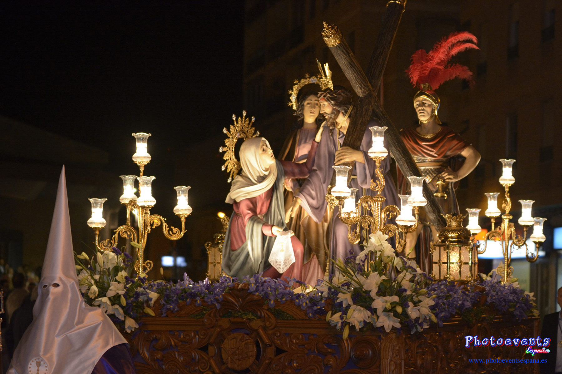 Viacrucis Nocturno de Penitencia  en la Semana Santa de Manzanares, Ciudad Real