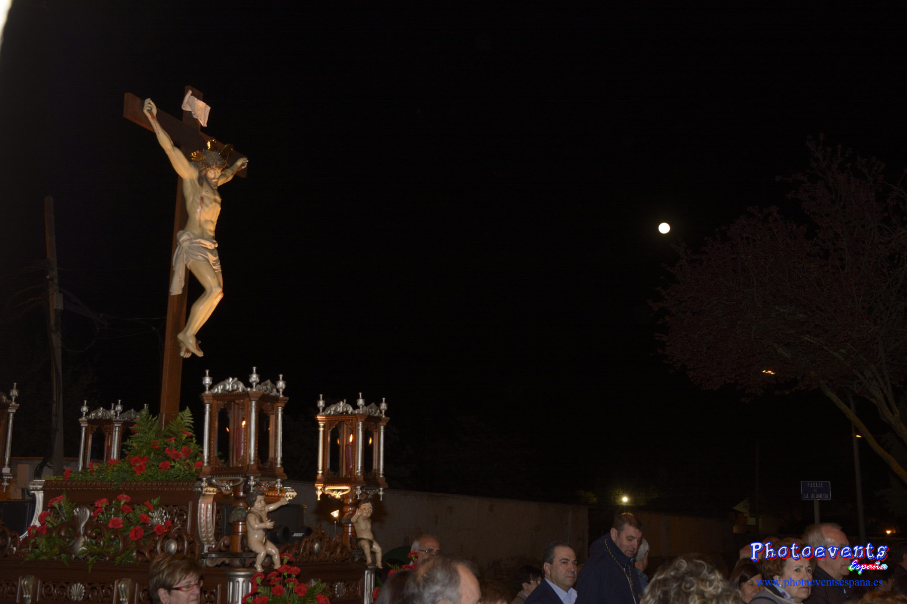 Viacrucis Nocturno de Penitencia  en la Semana Santa de Manzanares, Ciudad Real