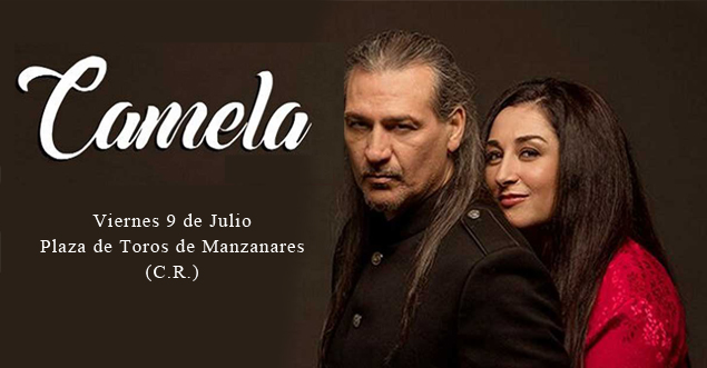 Camela en concierto 09 de Julio 2021 en la Plaza de Toros de Manzanares, (C.R.)  