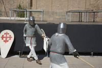 Combates a espada en las V Jornadas Medievales, Manzanares, Ciudad Real, España