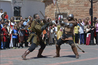 Lucha de caballeros durante Montiel Medieval 2016   