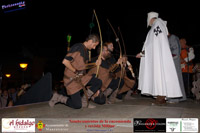 Fotografías durante el Nombramiento de miembros de la encomienda y revista Militar motivo de las IV Jornadas Medievales de Manzanares, Ciudad Real , España 