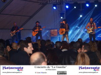 Musicos del Grupo La Guardia en directo, durante el concierto ofrecido en Manzanaresanzanares