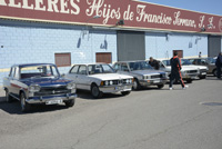 Pasacalles de coches antiguos con motivo de las fiestas Divina Pastora 2016, Manzanares, Ciudad Real, España  
