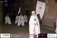 Fotografías previas y desfile de estandartes con motivo de las IV Jornadas Medievales de Manzanares, Ciudad Real , España 