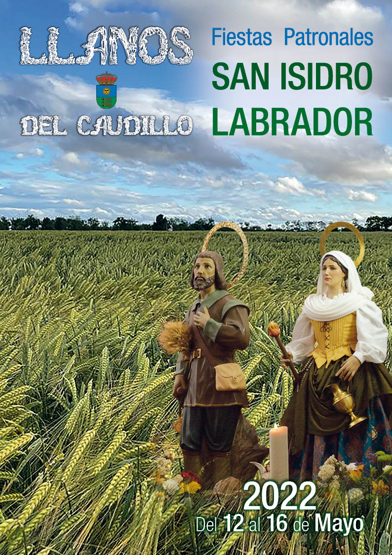 Programa oficial de Fiestas San Isidro 2022 en Llanos del Caudillo