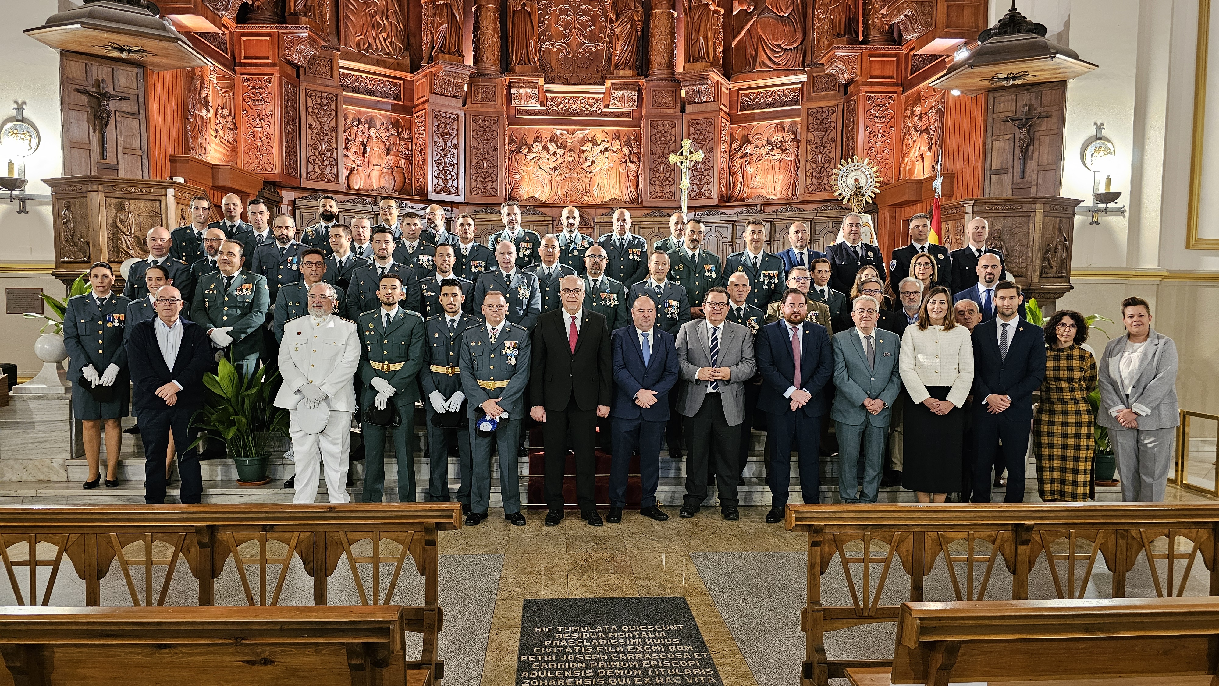 La Guardia Civil celebró a su patrona en Manzanares , y buenos datos de reducción de delincuencia