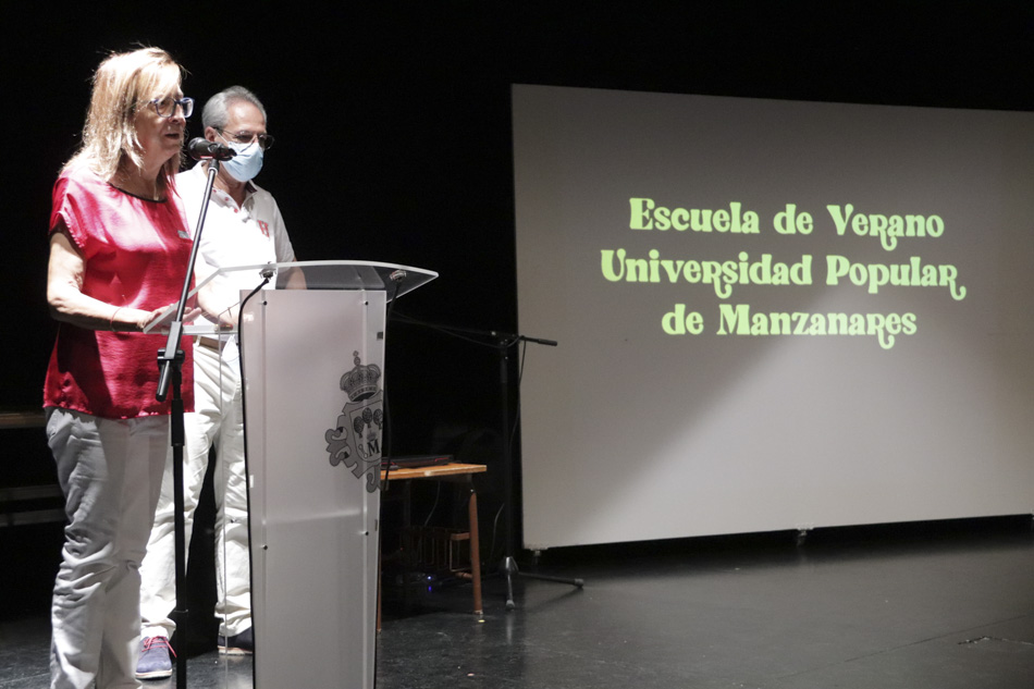 Acto de clausura de la escuela de verano de la Universidad Popular Julio 2021 de Manzanares, Ciudad Real