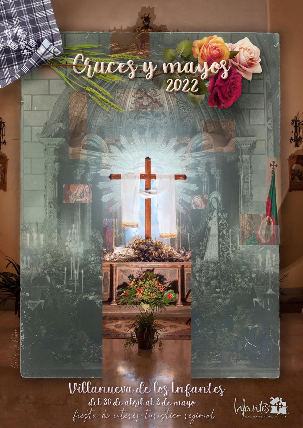 Cartel oficial Cruces y Mayos 2022 de Villanueva de los Infantes, C.R. 