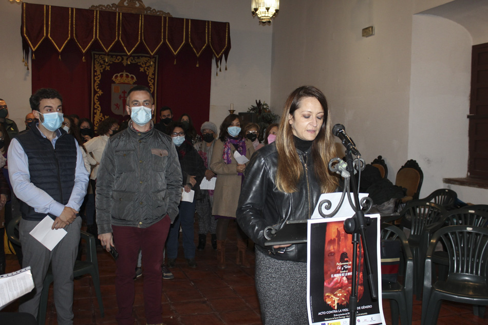 Acto del 25N en Villanueva de los Infantes contra la violencia de Genero