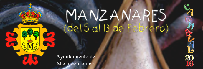 Ayuntamiento de Manzanares, patrocinador oficial de los Carnavales 2016 en Manzanares, (Ciudad Real)