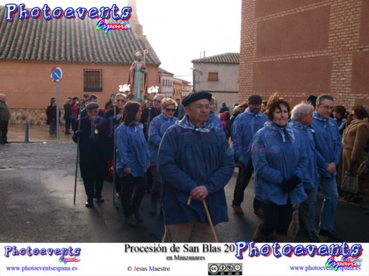 Procesión San Blas 2014 en Manzanares