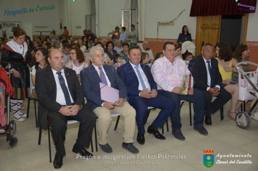 Inauguracion de las fiestas patronales 2017 de Llanos