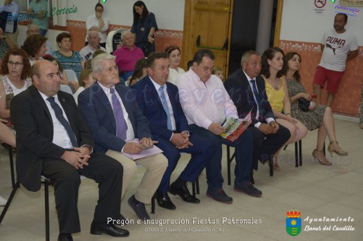 Inauguracion de las fiestas patronales 2017 de Llanos