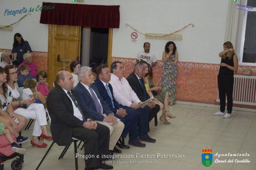 Inauguracion de las fiestas patronales 2017 de Llanos