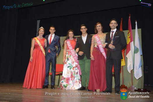 Inauguracion de las fiestas patronales 2017 de Llanos