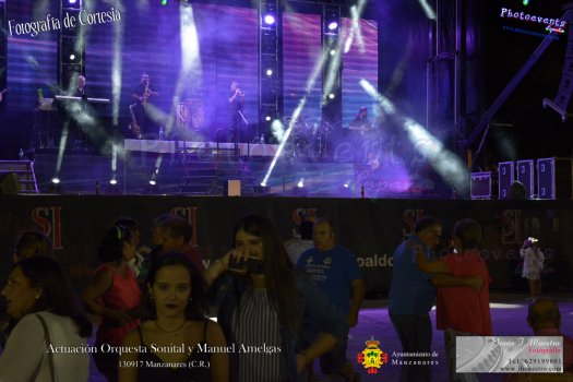 Orquesta Sonital y Manuel Amelgas en fiestas patronales de Manzanares 2017