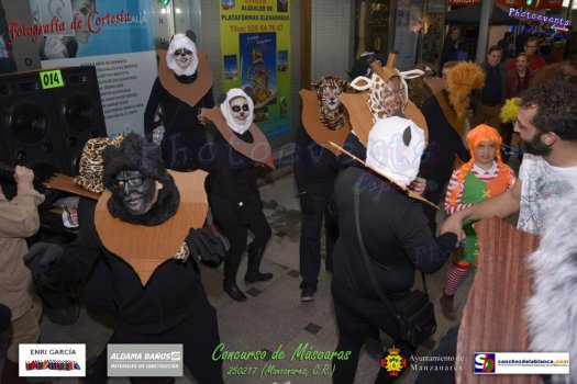 Concurso de Mascaras Carnavales 2017 en Manzanares