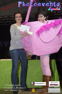 Entrega de premios del concurso de Mascaras Carnavales 2017 en Manzanares