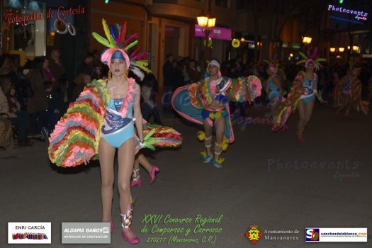 Concurso regional de Comparsas y Carrozas en los Carnavales 2017 de Manzanares