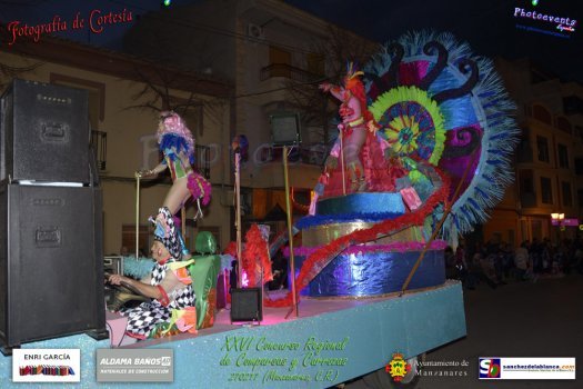 Concurso regional de Comparsas y Carrozas en los Carnavales 2017 de Manzanares